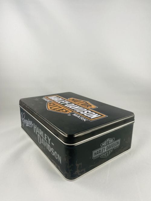 Boîte à sucres, gâteaux, papiers... Harley Davidson