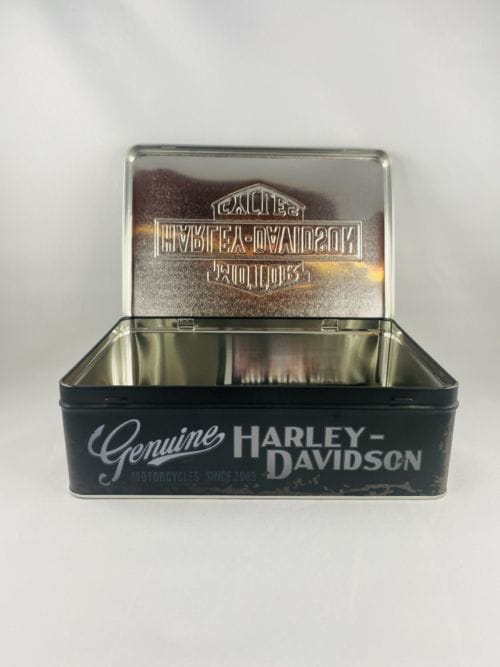 Boîte à sucres, gâteaux, papiers... Harley Davidson