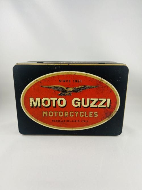Boîte à sucres, gâteaux, papiers... Moto Guzzi
