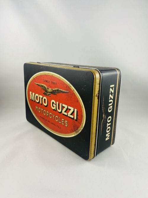 Boîte à sucres, gâteaux, papiers... Moto Guzzi