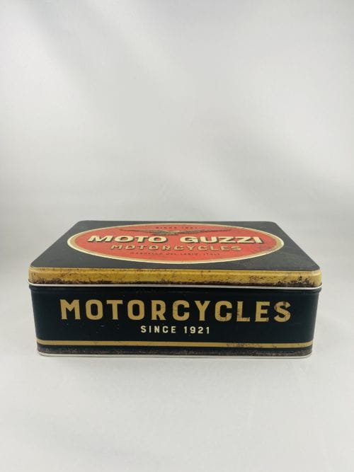 Boîte à sucres, gâteaux, papiers... Moto Guzzi