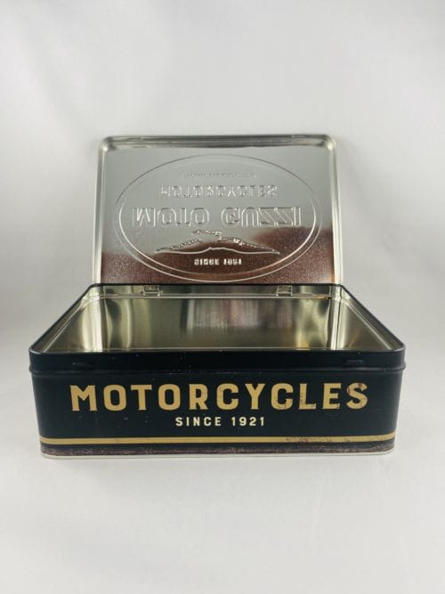 Boîte à sucres, gâteaux, papiers... Moto Guzzi