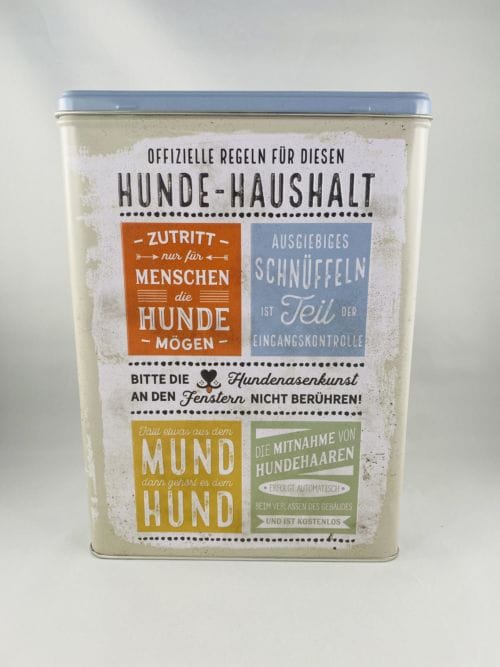 Boîte haute Offizielle regeln für diesen Hunde-Haushalt