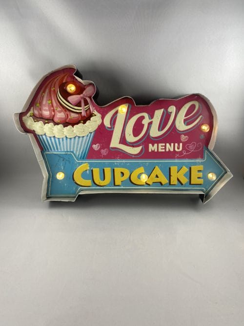 Enseigne Love Menu Cupcake
