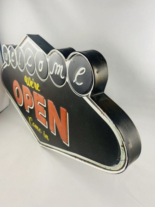 Enseigne Welcome - We're Open - Come in