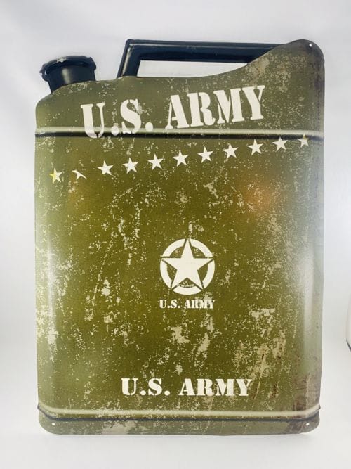 Plaque métal bombée Jerrican US Army