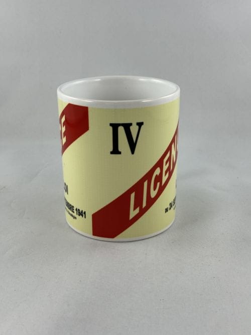 Mug Licence IV - Loi du 24 septembre 1941