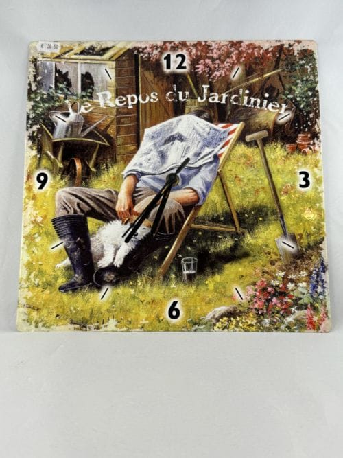 Pendule Le Repos du jardinier
