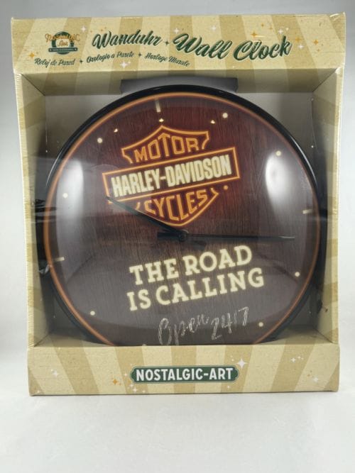 Pendule Harley Davidson Mortor Cycles - The road is calling - Open 24/7