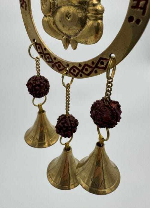 Carillon à vent en Laiton et Pierre de Plage - Eléphant