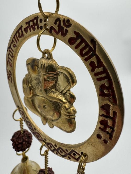 Carillon à vent en Laiton et Pierre de Plage - Eléphant