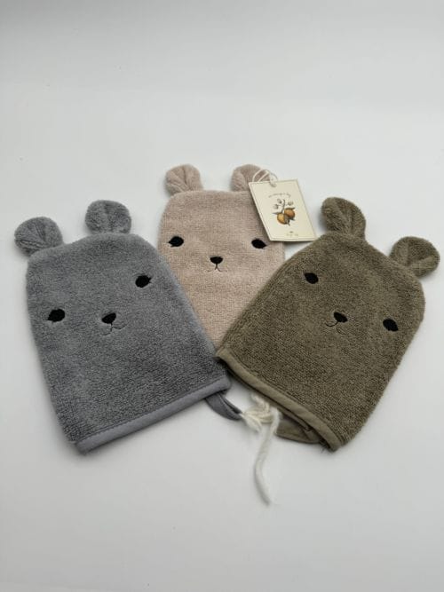 Lot de 3 gants de toilette Animal - Konges Slojd