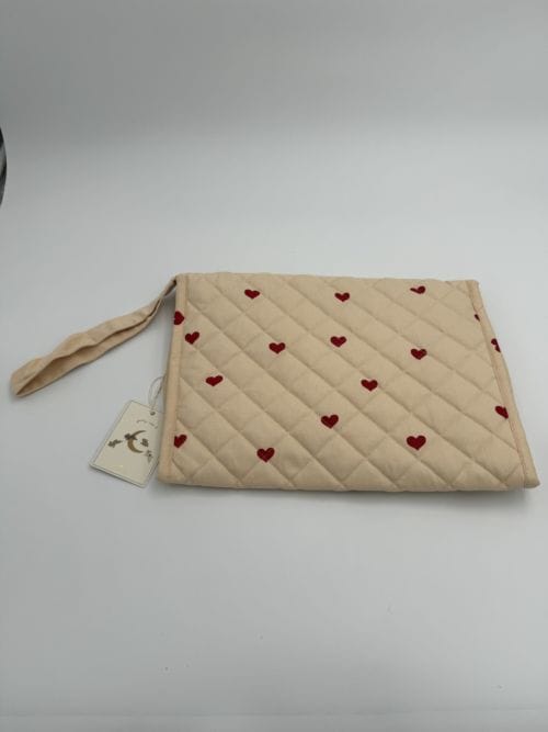 Matelas à langer de voyage - Amour rouge - Konges Slojd