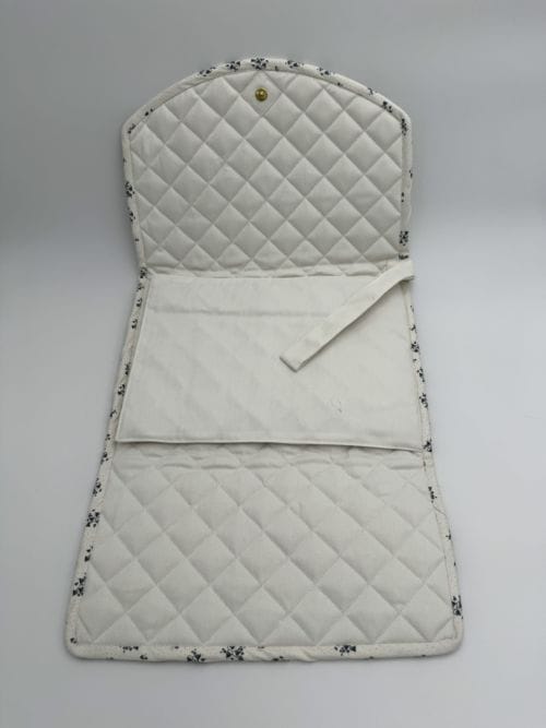 Matelas à langer de voyage - Bleu et Blanc - Konges Slojd