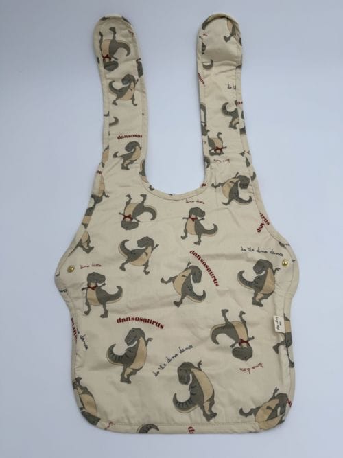 Grand Bavoir Comea Crème et dinosaures - Konges Slojd