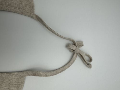 Grand bavoir lin gris - Maison Roussot