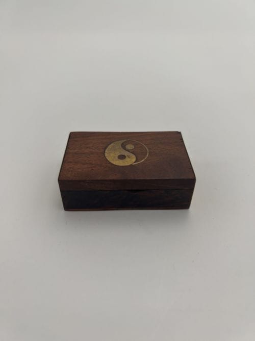 Boîte Yin et Yang - Bois et Laiton