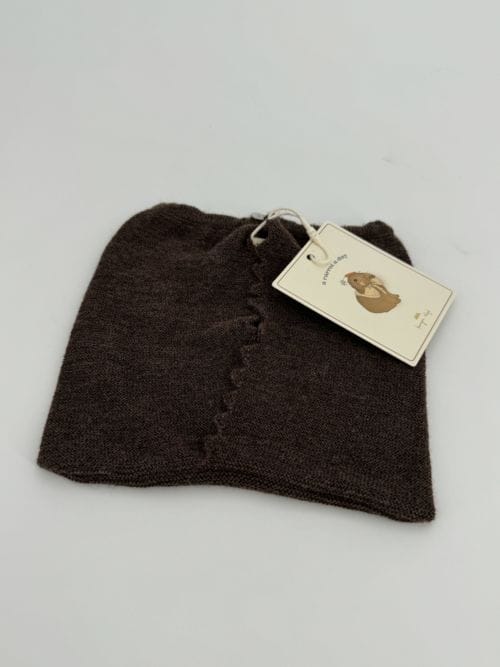 Bonnet 'Cat Helmet' Marron de Konges Slojd