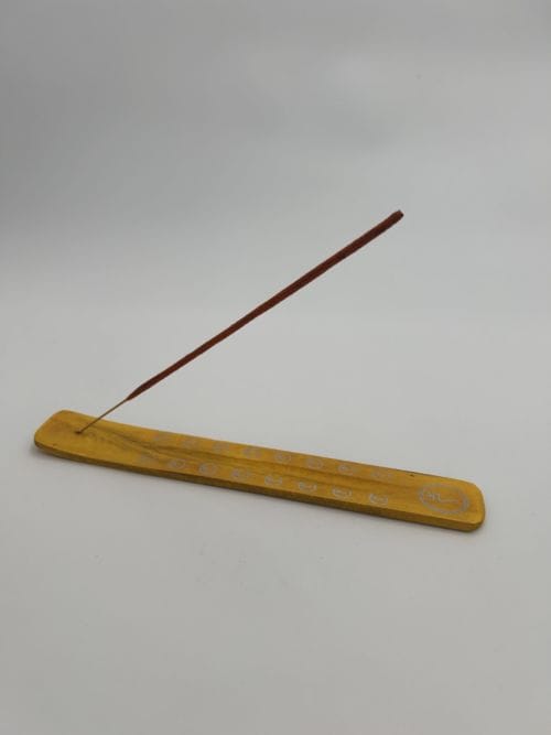 Porte encens en bois Jaune - Plexus solaire