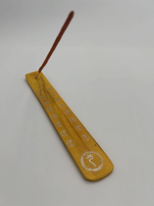 Porte encens en bois Jaune - Plexus solaire