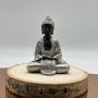 Statuette Bouddha Noir et Gris