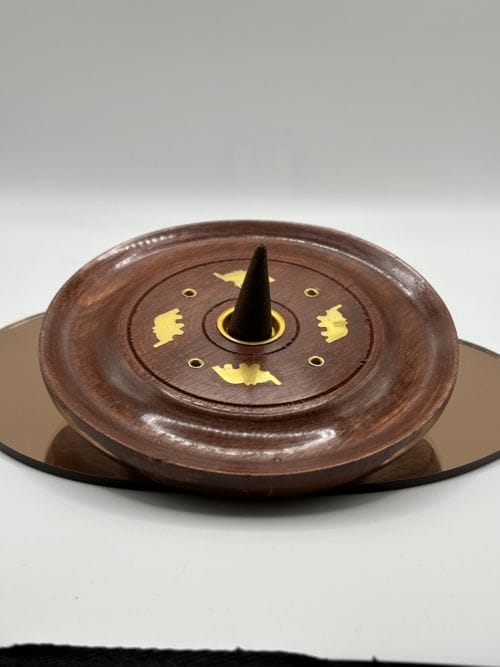 Porte encens Bois - Eléphants