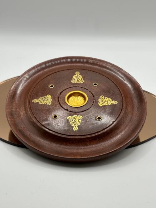 Porte encens Bois - Bouddha assis