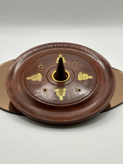 Porte encens Bois - Bouddha assis