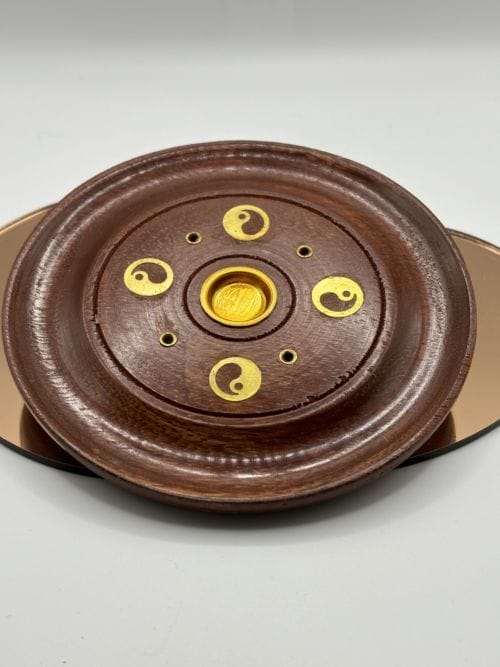 Porte encens Bois - Yin et yang