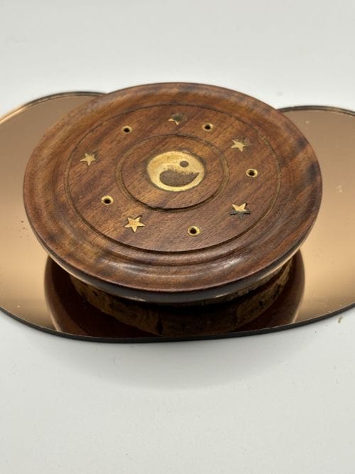Porte encens bois rond