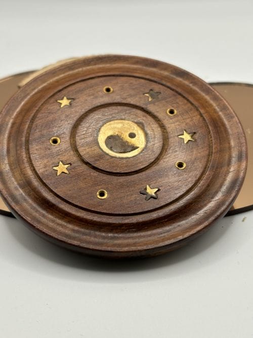 Porte encens bois rond