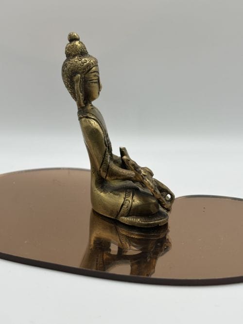 Statuette du Bouddha de médecine en bronze