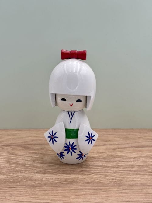 Poupée Japonaise Kokeshi Blanche