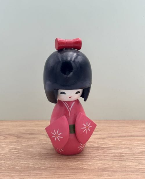 Poupee Japonaise Kokeshi Rose Le Comptoir Original