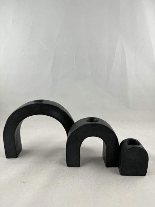 Bougeoir Gigi noir - Zuri