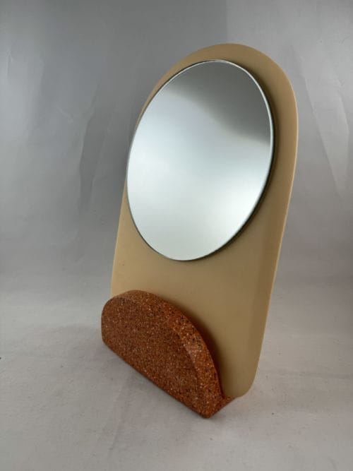 Miroir Amovible - Poppies Beige et saumon - Studio Valentine KVL