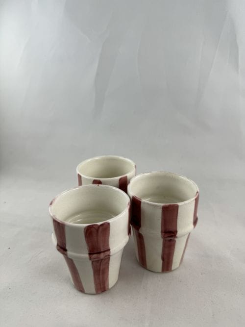 Lot de 3 Tasses Cappucino Ourika - Beldi