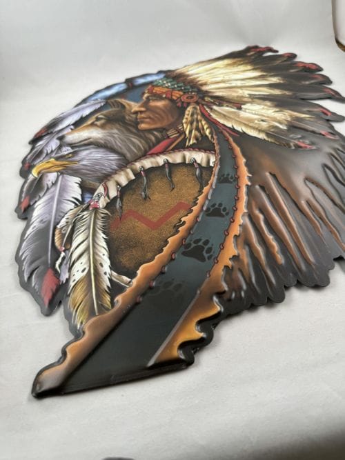 Indien, aigle et loup