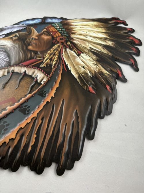 Indien, aigle et loup