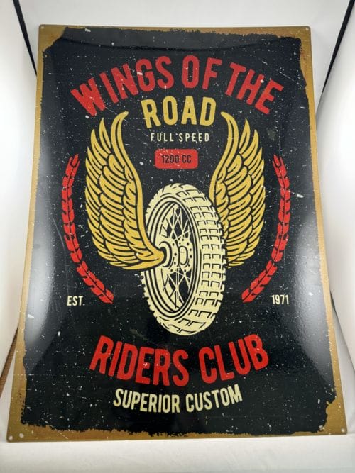 Wings of the road - Rider's club - Full'speed 1200 cc - Superior Custom - Est. 1971