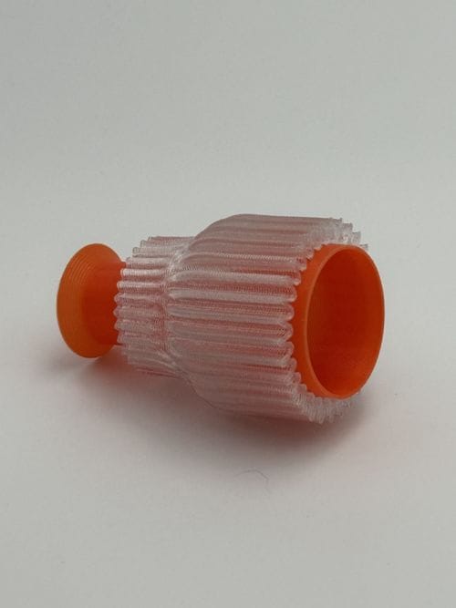 Double Bougeoir 2.21.1 - Orange - Warren et Laetitia