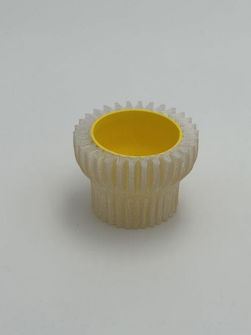 Double Bougeoir 2.20 - Jaune - Warren et Laetitia