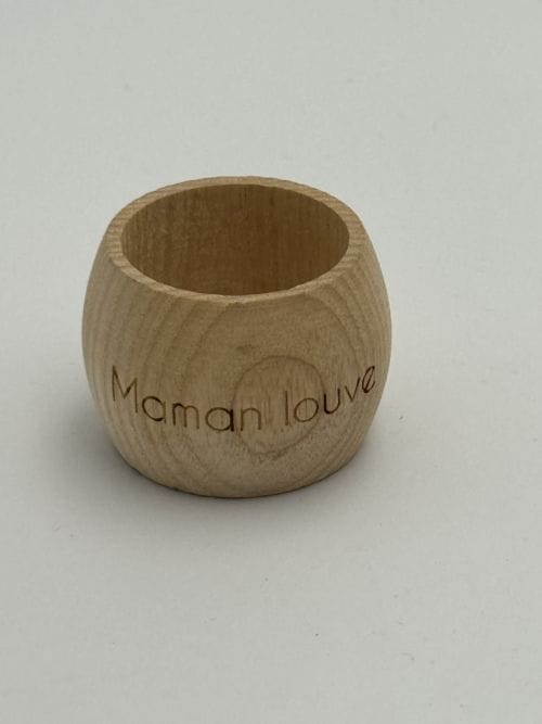 Rond de serviette Rond - Maman louve