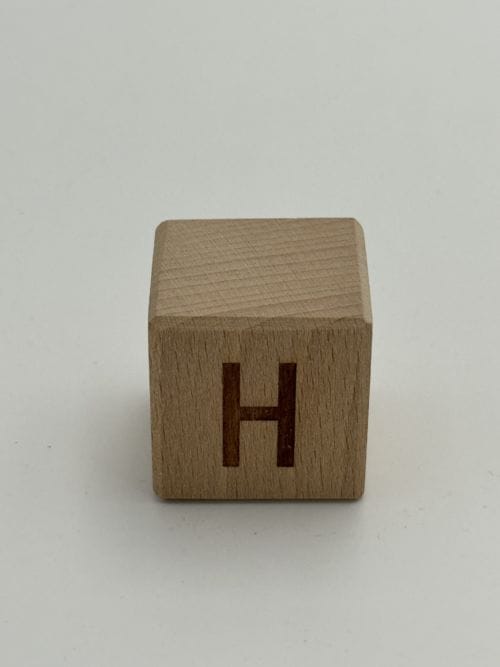 Lettre en Bois - H