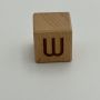 Lettre en Bois - W