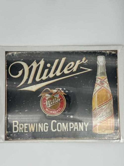 Plaque métal Miller Milwaukee - Brewing Company