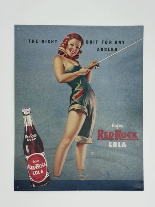 Plaque métal Enjoy Red Rock Cola - The Right bait for any angler