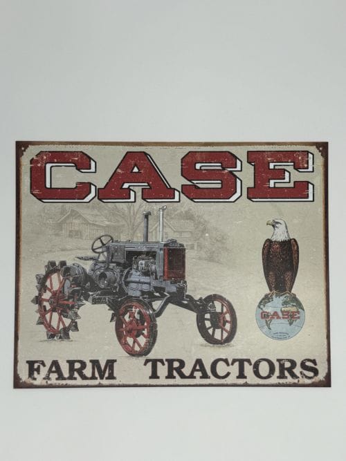 Plaque métal Case Farm tractors