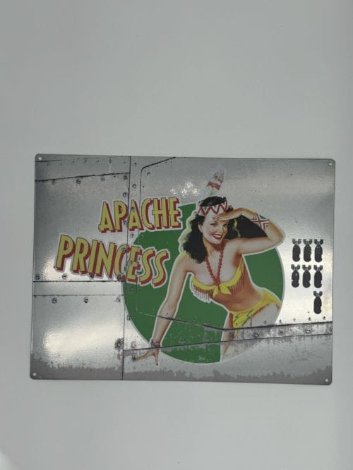 Plaque métal Apache Princess