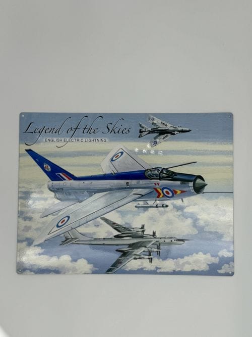 Plaque métal Legend of the Skies - English Electric Lightning